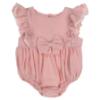 Picture of Jamiks Kids Baby Girls Bisza Organic Cotton Frilled Romper - Dark Pink