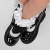 Picture of Caramelo Kids Girls Satin Ribbon Ankle Socks - White
