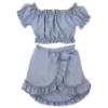 Picture of Jamiks Kids Girls Basienka Organic Cotton Skirt Set X 2  - Blue