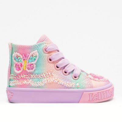 Picture of Lelli Kelly Toddler Beaded Butterfly Mid Boot - Lilia Fantasy 