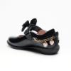 Picture of Lelli Kelly Annie Girls School Shoe F Fit With Detachable Heart Bracelet - Black Patent