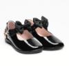 Picture of Lelli Kelly Annie Girls School Shoe F Fit With Detachable Heart Bracelet - Black Patent