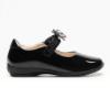 Picture of Lelli Kelly Bianca 2 With Detachable Unicorn With Crown School Shoe F Fitting - Black Patent 