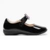 Picture of Lelli Kelly Luna 2 With Detachable Butterfly School Shoe G Fitting - Black Patent 