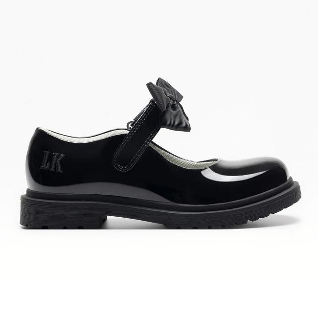 Picture of Lelli Kelly Miss LK Mia Mary Jane School Shoe - Black Patent 