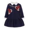 Picture of Balloon Chic Girls Cutie Teddy Dress - Navy