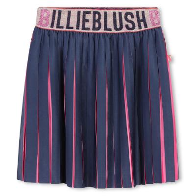 Picture of Billieblush Girls Mermaid Two Tone Pleated Skirt - Navy