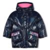 Picture of Billieblush Girls Sequin Logo Puffer Coat - Navy