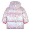 Picture of Billieblush Girls Sequin Logo Puffer Coat - Pink