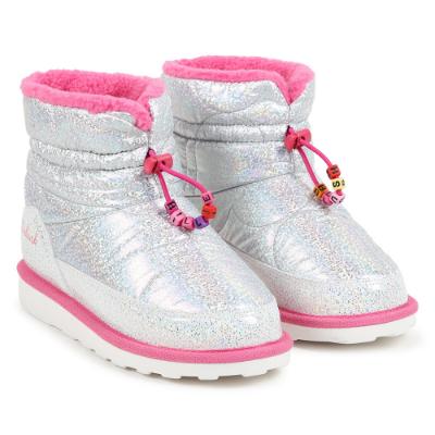 Picture of Billieblush Girls Unicorn Padded Boots - Silver