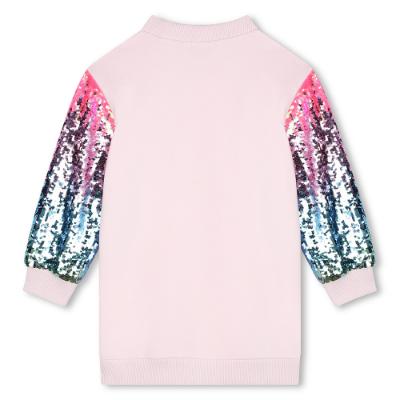 Picture of Billieblush Girls Unicorn Sequin Sweatshirt Dress - Pink