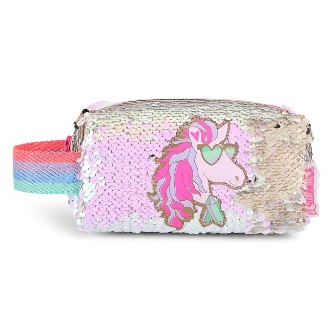 Picture of Billieblush Girls Unicorn Sequin Pencil Case - Pink