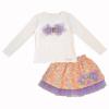 Picture of Daga Girls Fancy WOW Jersey Top Skirt & Jacket Set X 3 - White Lilac