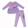 Picture of Daga Girls Fancy WOW Jersey Tunic & Legging Set X 2 - Lilac