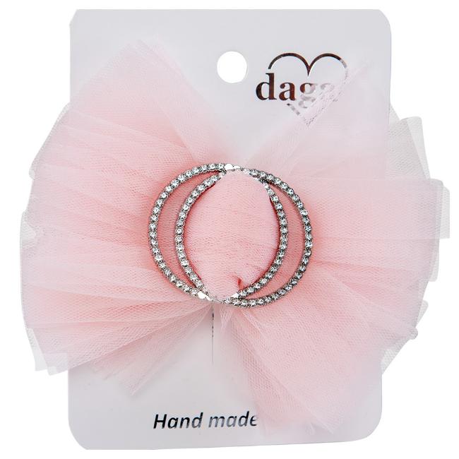 Picture of Daga Girls Ceremony & Elegance Tulle Diamante Hairclip X 1 - Pink 