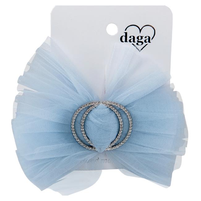 Picture of Daga Girls Ceremony & Elegance Tulle Diamante Hairclip X 1 - Blue