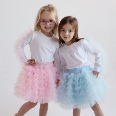 Picture of Daga Girls Ceremony & Elegance Top & Tulle Skirt Set - White Pink