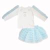 Picture of PRE ORDER Daga Girls Ceremony & Elegance Top & Tulle Skirt Set - White Blue