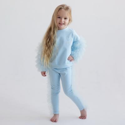 Picture of Daga Girls Ceremony & Elegance Sweater &  Legging Set - Blue