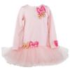 Picture of Daga Girls Pretty In Pink Drop Waist Tulle Hem Dress - Pink