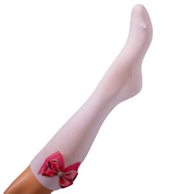 Picture of Daga Girls Pretty In Pink Knee Socks With Bow - Pink