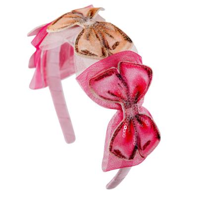 Picture of PRE ORDER Daga Girls Pretty In Pink Bow Headband - Pink