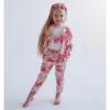 Picture of Daga Girls Pretty In Pink  Princess Top Jacket Trousers Set X 3 - White Pink