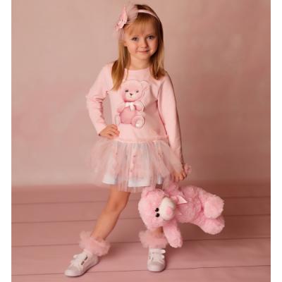 Picture of Daga Girls Teddy Bear Dream Dress - Pink