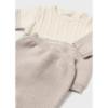 Picture of Mayoral Newborn Boys 2 Piece Cable Knit Set - Beige