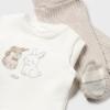 Picture of Mayoral Newborn Boys 2 Piece Bunny Trouser Set - Beige