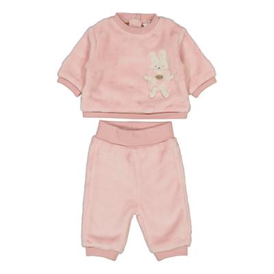 Picture of PRE-ORDER Mayoral Newborn Girls Plush Cosy Bunny Tracksuit - Pink