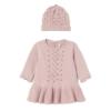 Picture of Mayoral Newborn Girls Knitted Dress & Hat Set - Pink