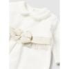 Picture of PRE-ORDER Mayoral Newborn Girls Velour Babygrow & Hat Set - Cream