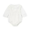 Picture of Mayoral Newborn Girls 3 Piece Romper Set - Ivory