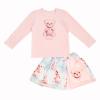 Picture of Daga Girls Teddy Bear Dream Print Jacket Top Skirt X 3 - Pink Blue