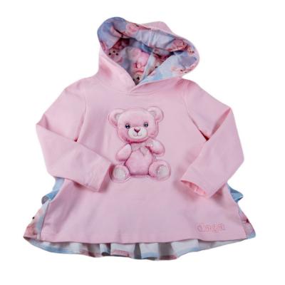 Picture of Daga Girls Teddy Bear Dream Print Hooded Tunic & Leggings Set X 2 - Pink Blue