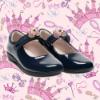 Picture of Lelli Kelly Carrie 2 With Detachable Princess Coach School Shoe F Fitting - Navy Patent 