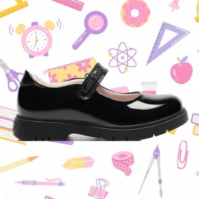 Picture of Lelli Kelly Josie Mary Jane School Shoe - Black Patent 