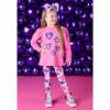 Picture of A Dee Star Love Collection Tallulah Hearts & Stars Print Legging Set X 2 - Hot Pink