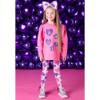 Picture of A Dee Star Love Collection Tallulah Hearts & Stars Print Legging Set X 2 - Hot Pink