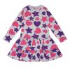 Picture of A Dee Star Love Collection Tilly Hearts & Stars Print Dress - Light Grey