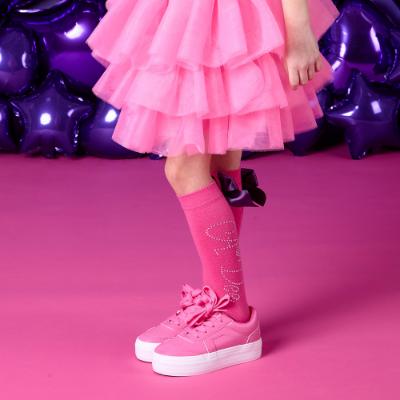 Picture of PRE ORDER A Dee Star Love Collection Tate Diamante Knee High Socks - Hot Pink