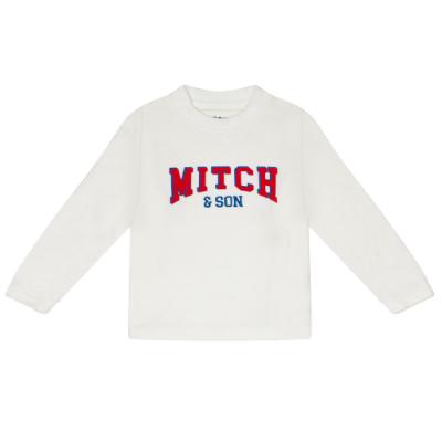 Picture of Mitch & Son Winter Classics Brody Long Sleeved Logo T-shirt - White