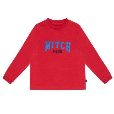 Picture of Mitch & Son Winter Classics Brody Long Sleeved Logo T-shirt - Red