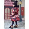 Picture of A Dee From A Dee With Love Collection Riley Envelope Print Coat - Dark Navy