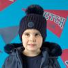 Picture of Mitch & Son Winter Classics Brooks Pom Pom Hat - Navy