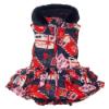 Picture of A Dee From A Dee With Love Collection Riri Envelope Print Gilet - Dark Navy