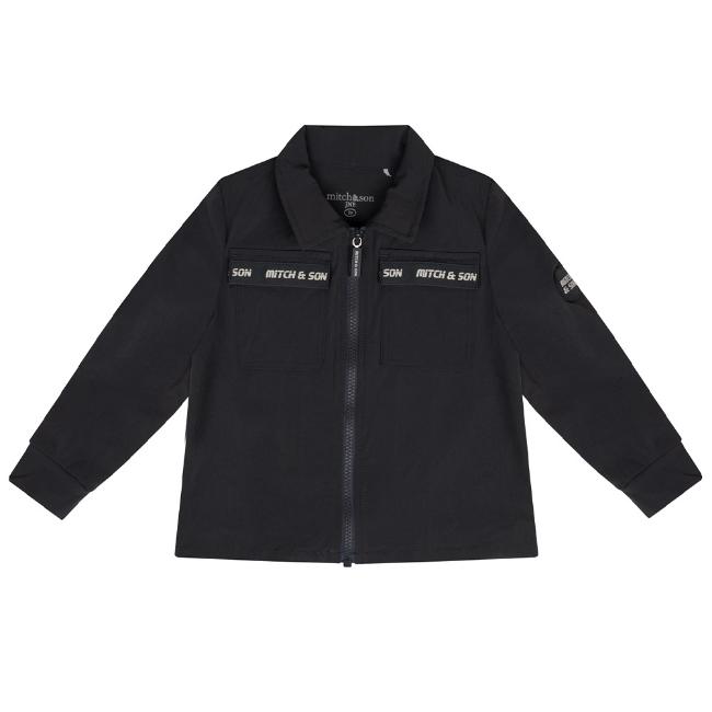 Picture of Mitch & Son JNR Casey Tape Overshirt - Grey