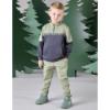 Picture of Mitch & Son JNR Calos Half Zip Tape Tracksuit - Khaki Green