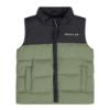 Picture of Mitch & Son JNR Cameron Two Tone Gilet - Khaki Green